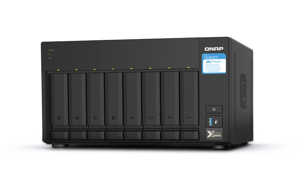 QNAP TS-832PX  (2 x SFP+ 10GbE/ + 2x 2,5GbE)