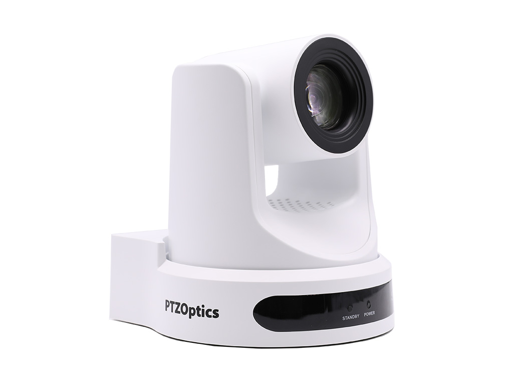 PTZ Optics MOVE SE 30X Optical Zoom |  3G-SDI, HDMI,  | HD / NDI | 60.7 degree FOV (White w/ International C Style Power Supply)